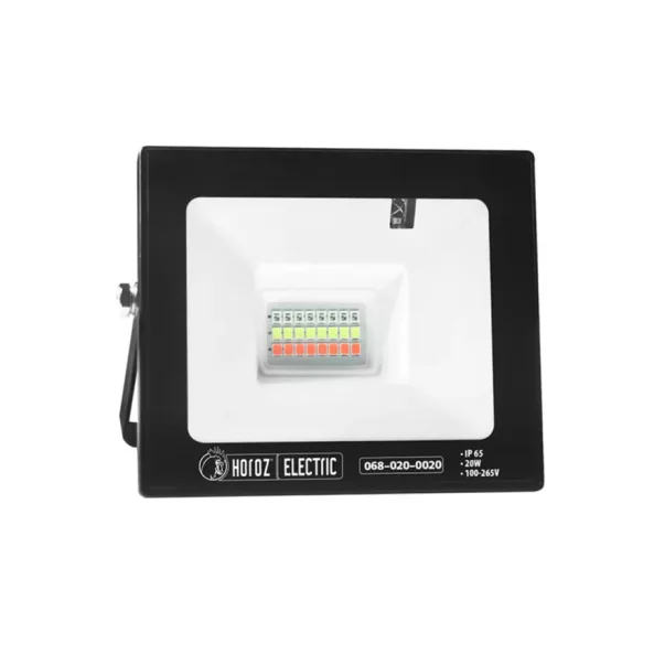 PROIECTOR LED 20W NEGRU RGB 100-265V 068-020-0020