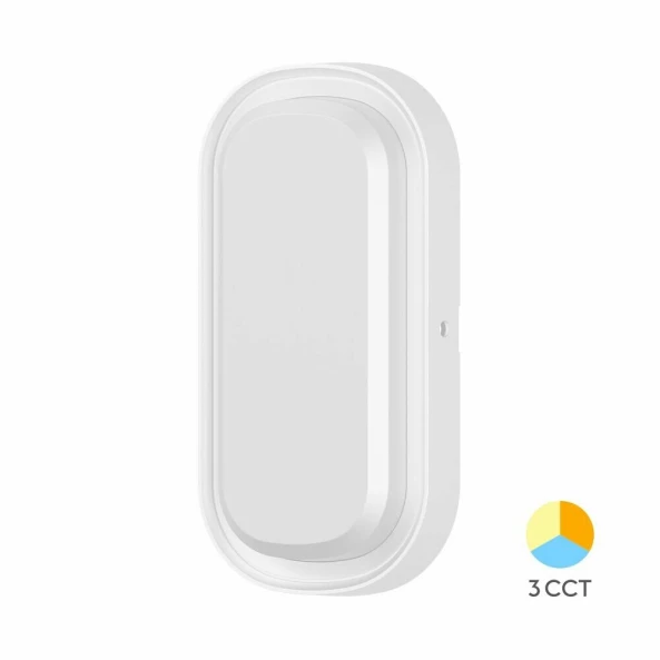 PLAFONIERA LED 12W 3in1 D:206MM IP65 ALB BULKHEAD ELP BR-BC18-00280