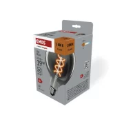 Bec LED deco smoked 4 5W 180LM E27 1800K G125 Emos Z58311