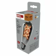 Bec LED deco smoked 4 5W 180LM E27 1800K ST64 Emos Z57311