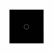 PANEL ACTIONARE SIMPLU 86X86MM NEGRU GP001B