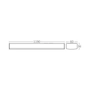 CORP LINEER PROLINE-PT 120CM 36W 3IN1 IP40 NEGRU BR-BN20-11281