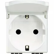 Priza cu capac schuko 2P+T alb, AM5440/2P, Matix Legrand
