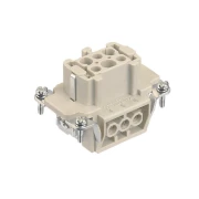 CONECTOR MAMA 6 PINI + PE 16A HAN E 06 09330062701