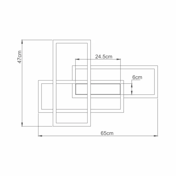 LUSTRA LED NELA CU TELECOMANDA 65W 7150LM CCT IP20 NEAGRA BR-BH17-04591