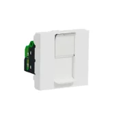 Priza 2 module RJ45 UTP Cat. 6 alb, NU341518, New Unica Schneider