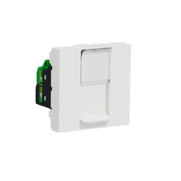 Priza 2 module RJ45 UTP Cat. 6 alb, NU341518, New Unica Schneider