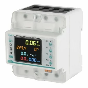 CONTOR DIGITAL TRIFAZIC 100-290V AC 63A WIFI IP20 SMART LIFE, TUYA, GOOGLE ASSISTANT, ALEXA 147-02067