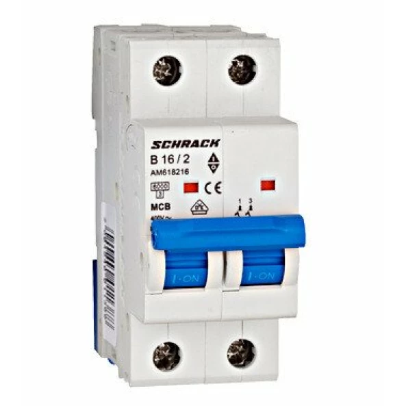 INTRERUPATOR AUTOMAT (MCB) 6KA CURBA B 2P 16A AM618216--