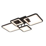 PLAFONIERA AMBIENT LED 70W 3CCT 3850LM NEGRU ERSTE EL0086896