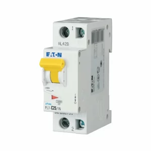 Siguranta automata 1P+N 25A C 10kA, PL7-C25/1N, Eaton