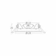 Spot rotund ST 6W DIM CCT alb IP40 BR-BP01-90680