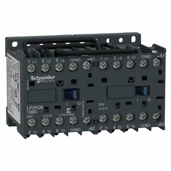 Contactor reversibil surub dc 24V, 3P+F, LP2K0910BD