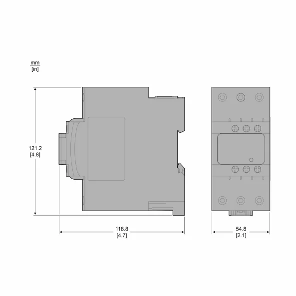 Contactor bobina 50A 3P 1NC+1NO 22kW AC3 380VAC, LC1D50AQ7