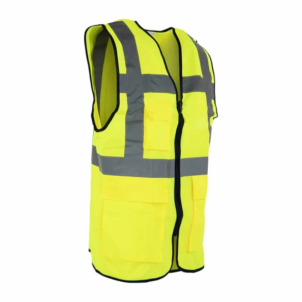 Vesta reflectorizanta neon de protectie inalta, 9195, Renania