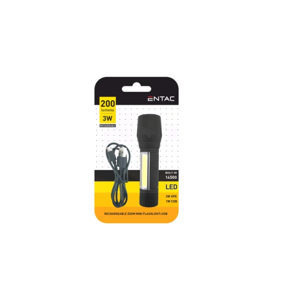 Lanterna mini reincarcabila 3W IP20, EMFL-3W-XPE-R