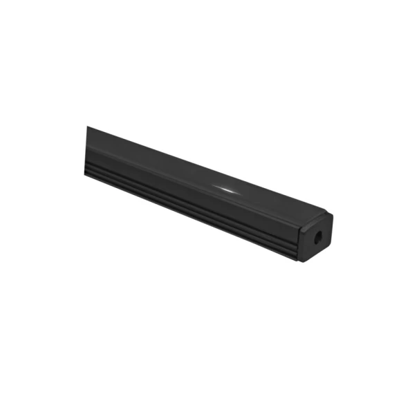 Profil adanc aluminiu aplicat complet pentru banda LED negru 2M