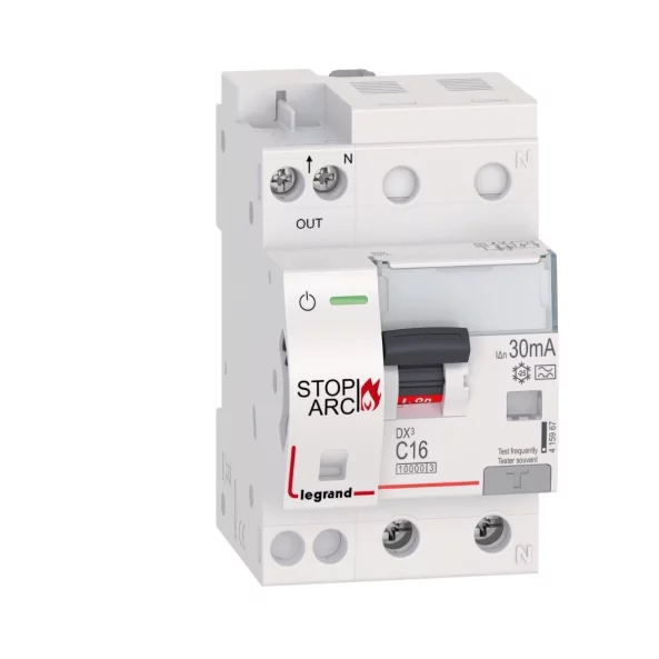 Intrerupator diferential AFDD ARC 1P+N C 16A 10kA 30MA, 415967, Legrand