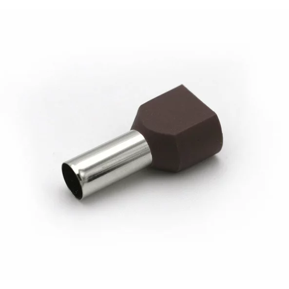 Pini dubli pentru cablu maro 2x16mm 100buc, 01-444/2