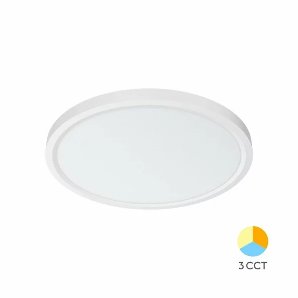 Plafoniera LED 36W 3960lm 3CCT IP40 alba 380mm