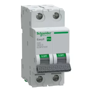 Siguranta automata 2P 20A C 6kA MCB, EZ9F57220, Schneider