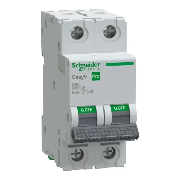 Siguranta automata 2P 40A C 6kA MCB, EZ9F57240, Schneider