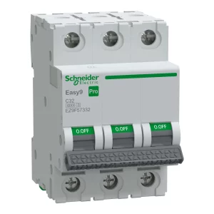 Siguranta automata 3P 32A C 6kA MCB, EZ9F57332, Schneider