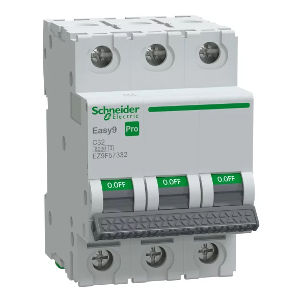 Siguranta automata 3P 32A C 6kA MCB, EZ9F57332, Schneider