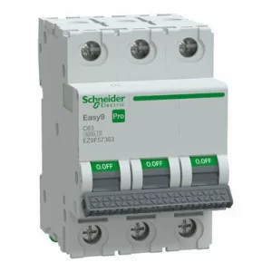 Siguranta automata 3P 63A C 6kA MCB, EZ9F57363, Schneider