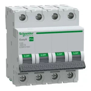 Siguranta automata 4P 50A C 6kA MCB, EZ9F57450, Schneider