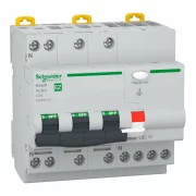 Siguranta diferentiala RCBO 3P+N 16A 30mA 6kA C tip A, EZ9D55716, SCHNEIDER