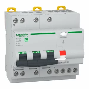 Siguranta diferentiala RCBO 3P+N 16A 30mA 6kA C tip A, EZ9D55716, SCHNEIDER