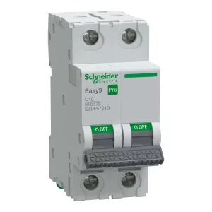 Siguranta automata 2P 10A C 6kA MCB, EZ9F57210, Schneider