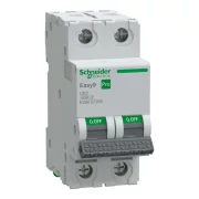 Siguranta automata 2P 63A C 6kA MCB, EZ9F57263, Schneider