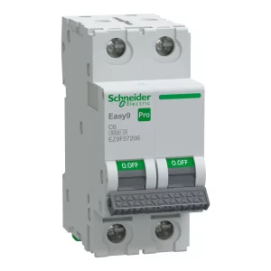 Siguranta automata 2P 6A C 6kA MCB, EZ9F57206, Schneider