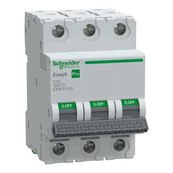 Siguranta automata 3P 10A C 6kA MCB, EZ9F57310, Schneider