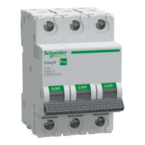 Siguranta automata 3P 16A C 6kA MCB, EZ9F57316, Schneider