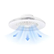Plafoniera LED cu ventilator Breezy 48W+15W CCT 49cm