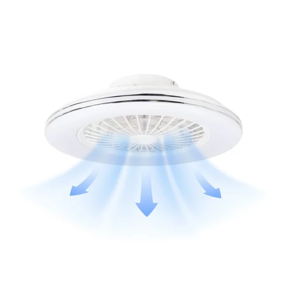 Plafoniera LED cu ventilator Breezy 48W+15W CCT 49cm
