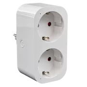 Priza dubla Schuko inteligenta WiFi TUYA 16A 3680W
