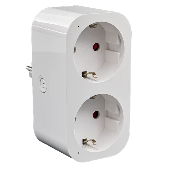 Priza dubla Schuko inteligenta WiFi TUYA 16A 3680W