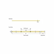 Banda LED COB 8mm 5m 12W/m 24V 4000K 480l/m IP44 Pro, 145-72021