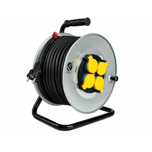 Derulator tambur metalic 50m cablu 3x2.5mm